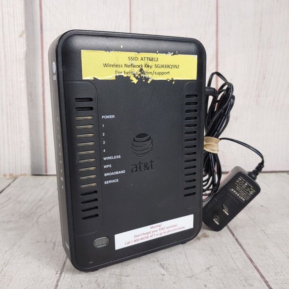AT&T Westell 7550 Wireless DSL Gateway Modem Router B90-755025-15 Black TESTED
